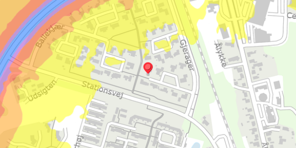 Trafikstøjkort på Gjerager 11, 6880 Tarm