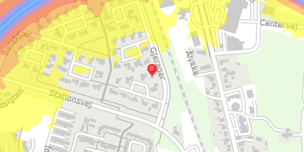 Trafikstøjkort på Gjerager 17, 6880 Tarm