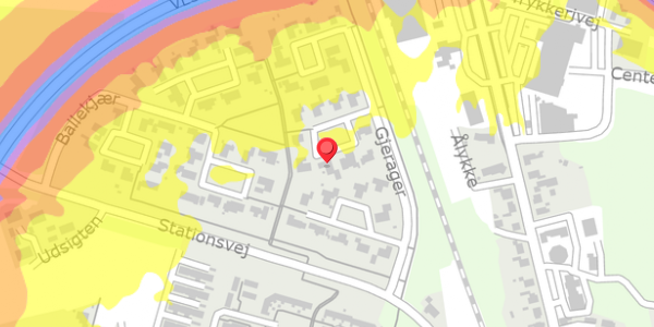 Trafikstøjkort på Gjerager 27, 6880 Tarm