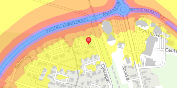 Trafikstøjkort på Gjerager 41, 6880 Tarm