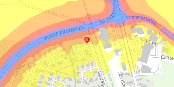 Trafikstøjkort på Gjerager 57, . , 6880 Tarm