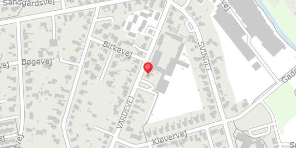 Trafikstøjkort på Vardevej 13, 6880 Tarm