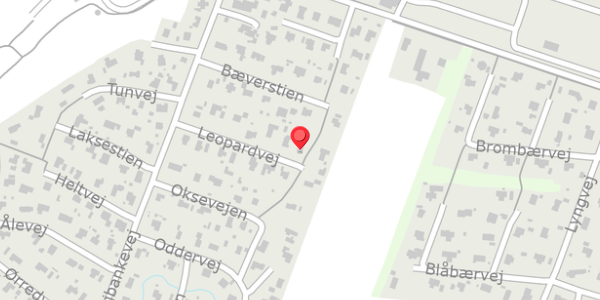 Trafikstøjkort på Leopardvej 13, 6880 Tarm