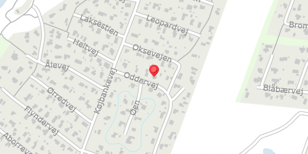 Trafikstøjkort på Oddervej 7, 6880 Tarm