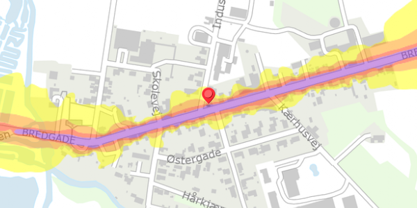 Trafikstøjkort på Industrivej 2, 6880 Tarm