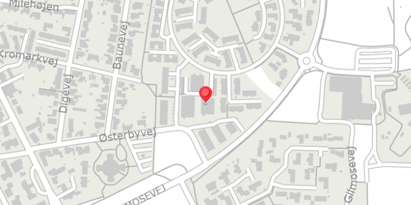 Trafikstøjkort på Baunetoften 25F, 7400 Herning