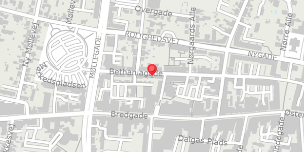 Trafikstøjkort på Bethaniagade 25, . , 7400 Herning