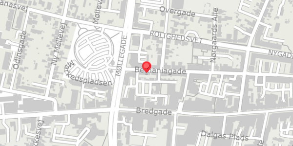 Trafikstøjkort på Bethaniagade 41, . , 7400 Herning