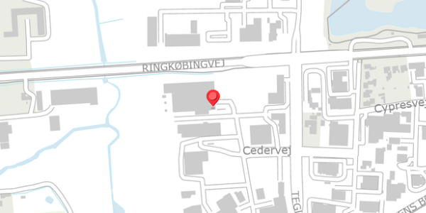 Trafikstøjkort på Cedervej 6, 7400 Herning