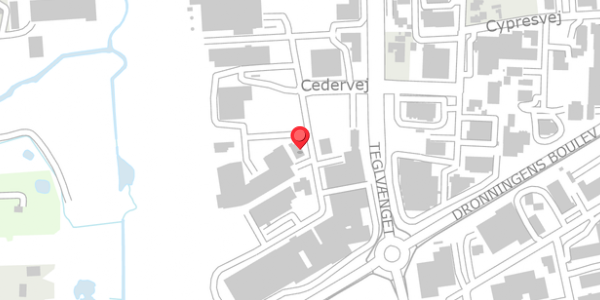 Trafikstøjkort på Cedervej 13, 7400 Herning
