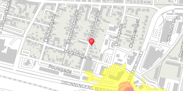 Trafikstøjkort på Haakonsgade 21, . , 7400 Herning
