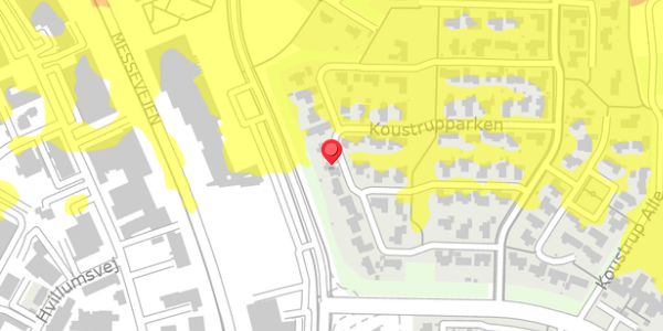 Trafikstøjkort på Koustrupparken 21, 7400 Herning