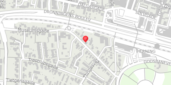Trafikstøjkort på Museumsgade 39, 7400 Herning