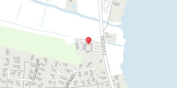 Trafikstøjkort på Skivevej 39, . , 7451 Sunds