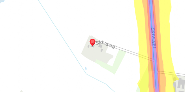 Trafikstøjkort på Skivevej 59, . , 7451 Sunds