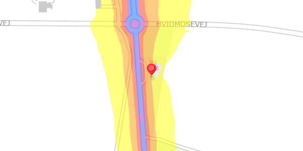 Trafikstøjkort på Skivevej 90, . , 7451 Sunds