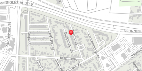 Trafikstøjkort på Thujavej 21, 7400 Herning