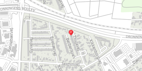 Trafikstøjkort på Thujavej 29, . , 7400 Herning