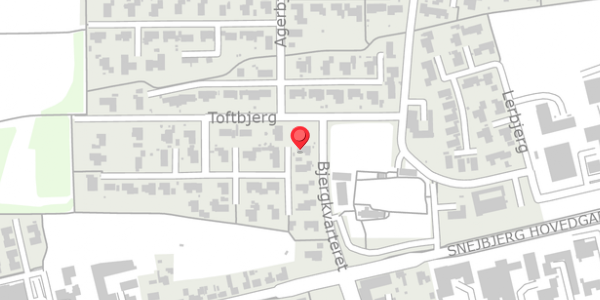 Trafikstøjkort på Toftbjerg 21, 7400 Herning