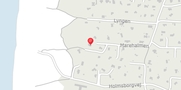 Trafikstøjkort på Marehalmen 75, 6950 Ringkøbing