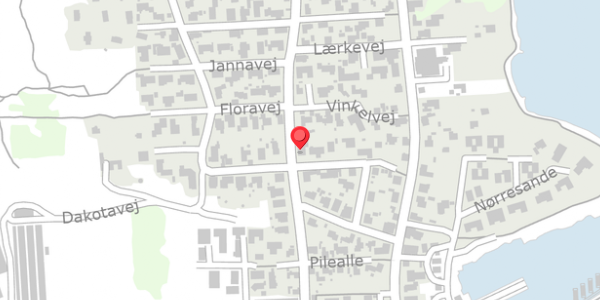 Trafikstøjkort på Parallelvej 18, 6960 Hvide Sande
