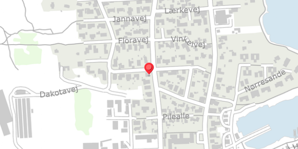 Trafikstøjkort på Parallelvej 25, 6960 Hvide Sande