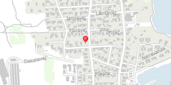Trafikstøjkort på Parallelvej 27, 6960 Hvide Sande