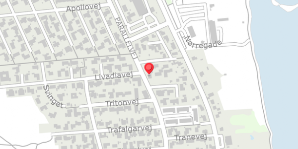 Trafikstøjkort på Parallelvej 44, 6960 Hvide Sande