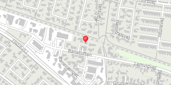Trafikstøjkort på Banetoften 24, . , 7500 Holstebro