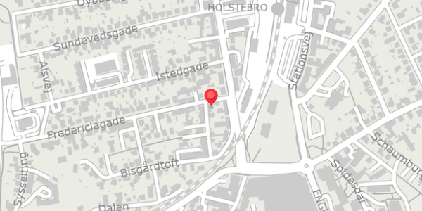 Trafikstøjkort på Fredericiagade 3, . , 7500 Holstebro