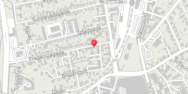Trafikstøjkort på Fredericiagade 7, . , 7500 Holstebro