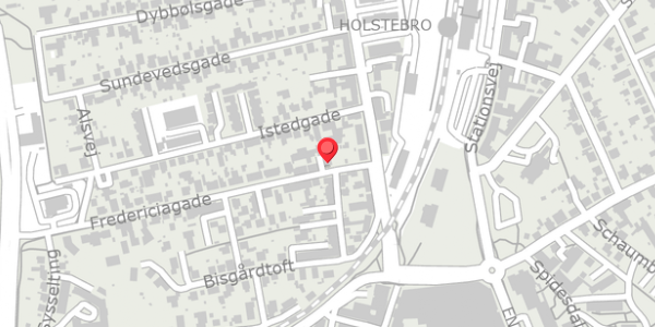 Trafikstøjkort på Fredericiagade 8, . , 7500 Holstebro
