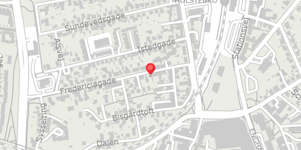 Trafikstøjkort på Fredericiagade 15, . , 7500 Holstebro