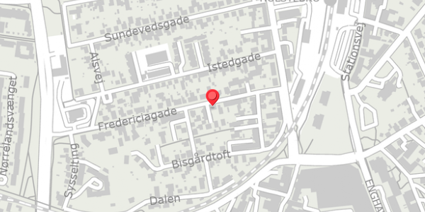 Trafikstøjkort på Fredericiagade 19, . , 7500 Holstebro