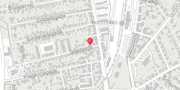 Trafikstøjkort på Istedgade 2, 7500 Holstebro