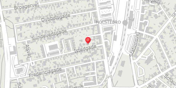Trafikstøjkort på Istedgade 4, . , 7500 Holstebro