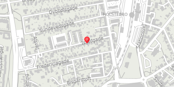 Trafikstøjkort på Istedgade 13, 7500 Holstebro
