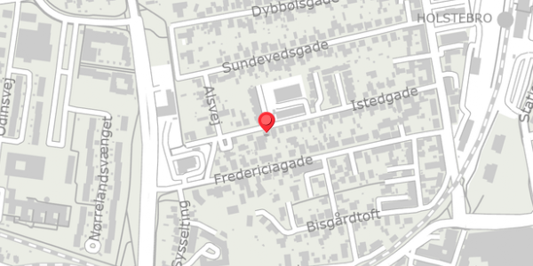 Trafikstøjkort på Istedgade 41, 7500 Holstebro