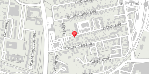 Trafikstøjkort på Istedgade 45, 7500 Holstebro
