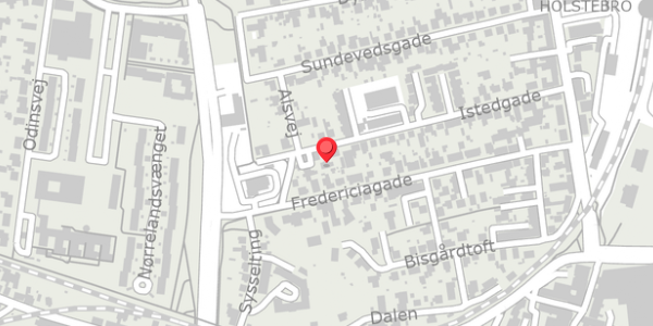 Trafikstøjkort på Istedgade 47, 7500 Holstebro