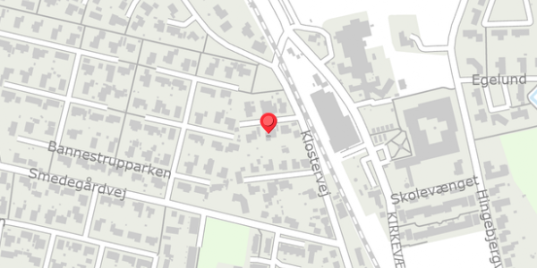 Trafikstøjkort på Munkevej 3, 7500 Holstebro