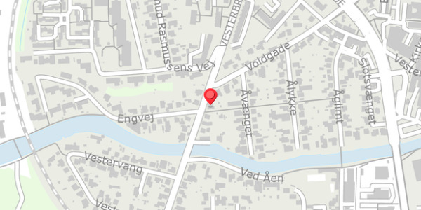 Trafikstøjkort på Vesterbrogade 21, 7500 Holstebro