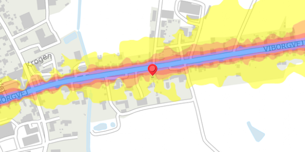 Trafikstøjkort på Viborgvej 252, . , 7500 Holstebro