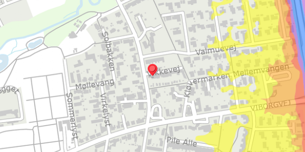 Trafikstøjkort på Vikkevej 4, 7500 Holstebro