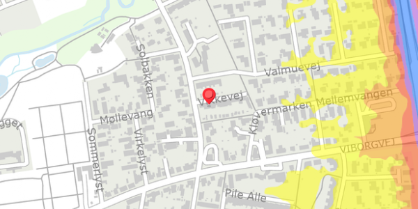 Trafikstøjkort på Vikkevej 6, . , 7500 Holstebro