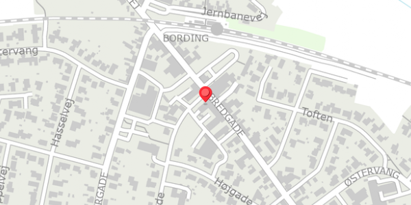 Trafikstøjkort på Borgergade 1A, . , 7441 Bording