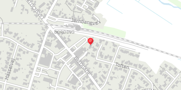 Trafikstøjkort på Bredgade 13C, . , 7441 Bording