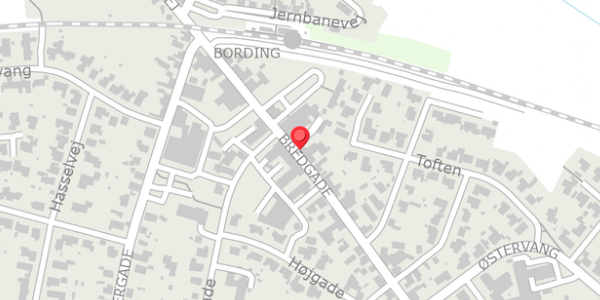 Trafikstøjkort på Bredgade 21, 7441 Bording