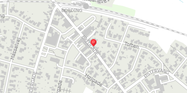 Trafikstøjkort på Bredgade 25, . , 7441 Bording