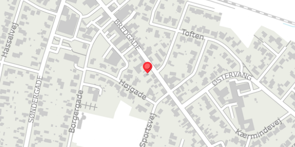 Trafikstøjkort på Bredgade 38, . , 7441 Bording